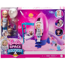 Barbie Space Discovery Chelsea Doll & Rocket Ship-Themed Playset with Puppy