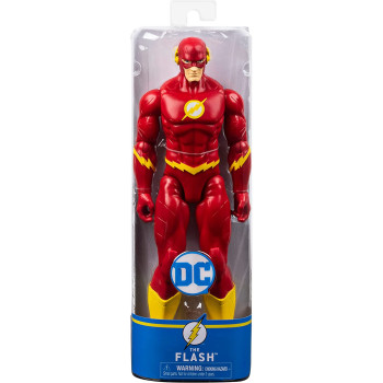 BATMAN DC Comics, 12-Inch THE FLASH Action Figure, Kids Toys for Boys Grey