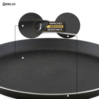 Delici ATP26GE Dark spatter Coating Aluminium Non-Stick Tawa Pan