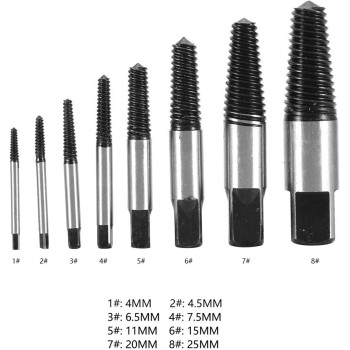 Onewer Bolt Extractor, Broken Bolt Remover, Damaged Extractor Remover Water Pipe for Household Use Professional Electrician