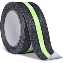 ONTWIE 16.4ft X 2'' Non-Slip Grip Tape/Glow-in-Dark - Improves Grip and Prevents Risk of Slippage on Stairs/Anti Slip Adhesive Grip for Stairs and Gaffers