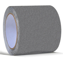 ONTWIE 16.4ft X 4 Inch Non Slip Safety Grip Tape for Stairs Steps Non Skid Tread High Traction Friction/Strong Grip Abrasive Adhesive Hazard Caution Tape- Gray (4" Width, Gray)