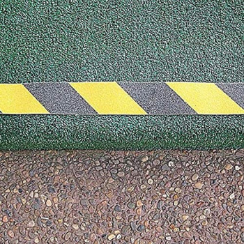 ONTWIE 2 Inch X 98.4ft Non Slip Safety Grip Tape for Stairs Steps Non Skid Tread High Traction Friction/Strong Grip Abrasive Adhesive Hazard Caution Tape- Black/Yellow