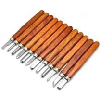 12 PCS Carving Knife Carved Wooden Cutter Woodcut Scorper Hand Wood Carving Engraving Knife Tool Set