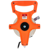 30M Portable Open Reel Measuring Tape Surveyor Tool With Ground Spike And Handle