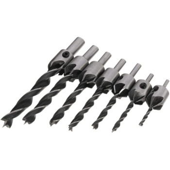 7 Pcs/Set Wood Countersink Drill Bit Set Boring Counterbore Chamfer Bore Hole Cutter Hss Woodworking Drills Bits 3-10 mm