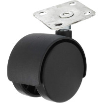 Caster Wheel Twin Plastic with Plate (set of 4PCS)