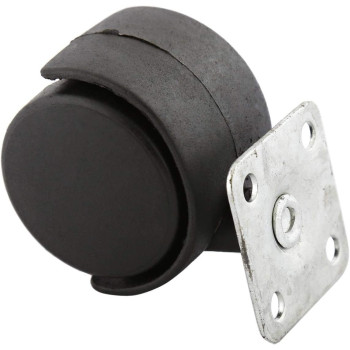 Caster Wheel Twin Plastic with Plate (set of 4PCS)