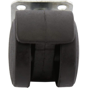 Caster Wheel Twin Plastic with Plate (set of 4PCS)