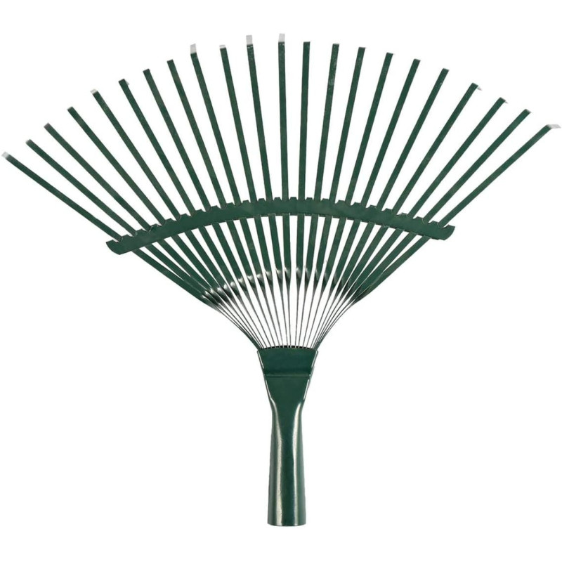 Garden Metal Rake, Green