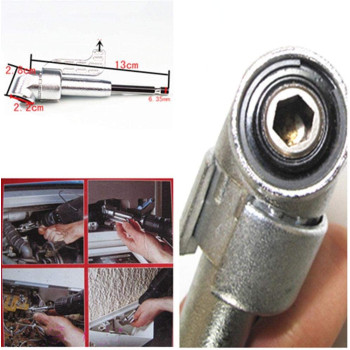 Magnetic Angle Bit Driver Adapter Screwdriver 360 Degree Adjustable Thumb Flange Off-Set Power Head Power Drill