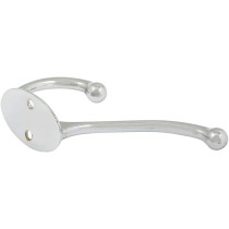 Metal Hat And Coat Hook Wall Hanger - Chrome, Silver