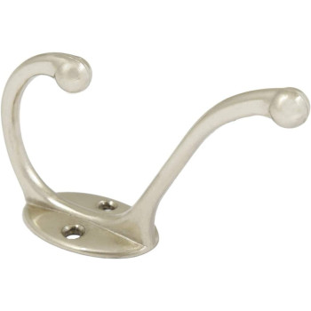 Metal Hat And Coat Hook Wall Hanger, Silver