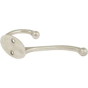 Metal Hat And Coat Hook Wall Hanger, Silver