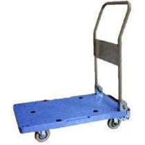 Platform Trolley - PU Bed w/Folding Handle, Blue
