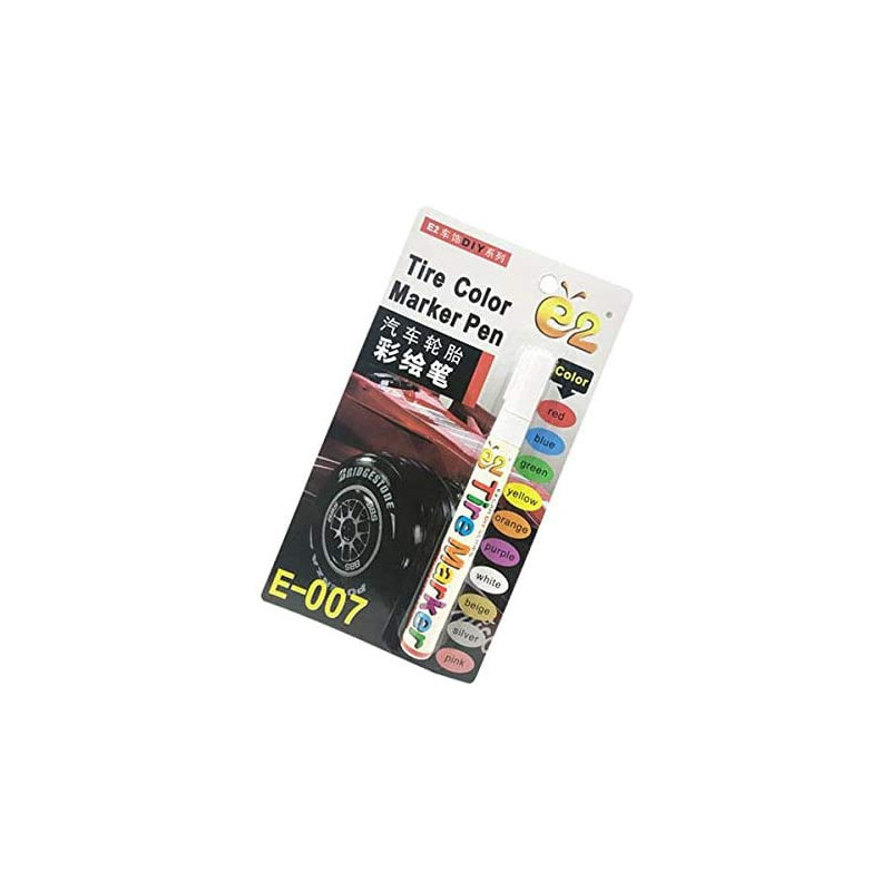 Tire Color Marker Pen e2-E007 - White