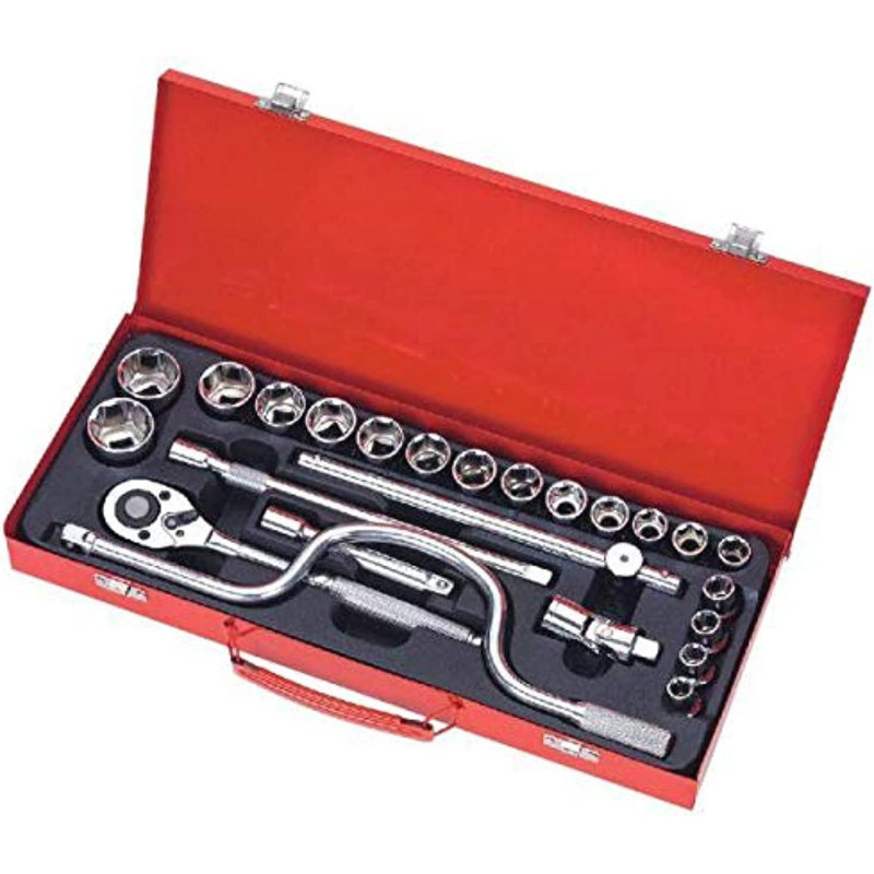 Wrench and Socket set with Tool Box (Pack of 24)
