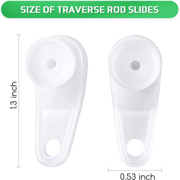 Patelai 12 Pieces Curtain Track Gliders Curtain Rod Sliders Window Traverse Rod Sliders Plastic Curtain Rail Sliders Ceiling Roller Track Hooks for Window and Shower Curtain Tracks