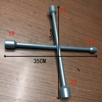 PinShang Car Wheel Lug Nut Socket Cross Wrench Spanner Hand Tool for Car Tire Repair