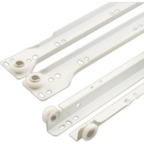 Prime-Line R 7210 Drawer Slide Kit, White, 15-3/4 in