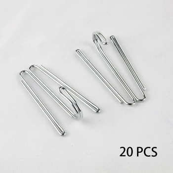 QINGNIAO Kronill Drapery Tape (122 inch ) for Making Pleating Curtain Including RIGTIK 20 PCS W Shape Stainless Curtain Hooks for Gathering Tape Curtain Tape