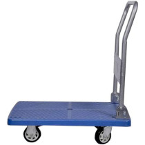 Restaurantware Blue Plastic Large Folding Platform Cart 660 lb Capacity 39 1/2" x 23 1/2" x 38 1/2" 1ct Box RW Clean Restaurantware, RWT0475
