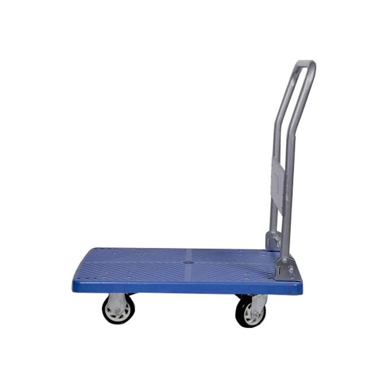 Restaurantware RWT0474 Clean Small Folding Platform Cart, Blue, 31.5 x 20.9 x 32.7 inch