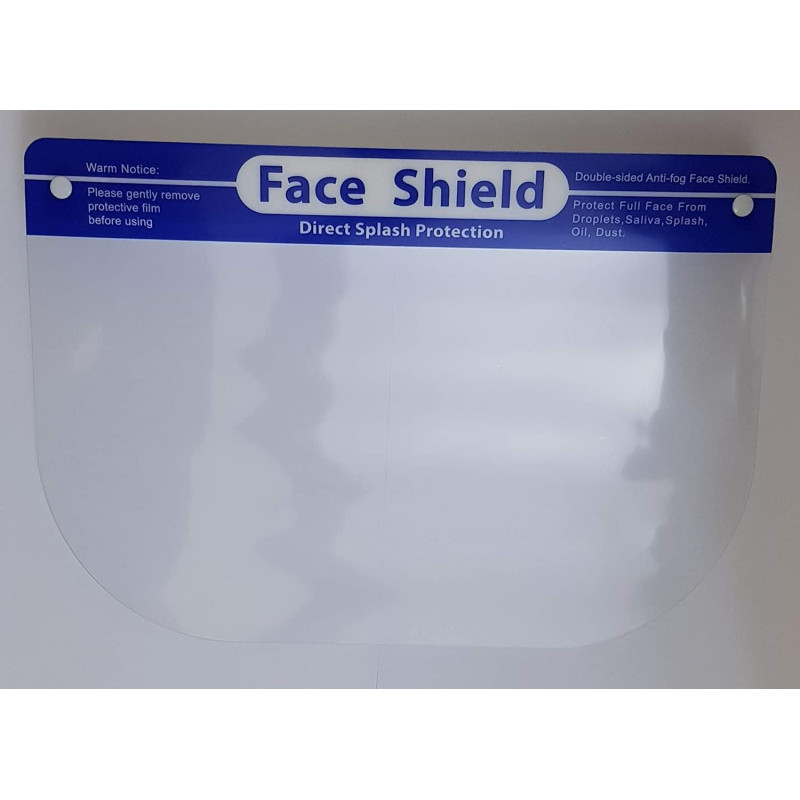 Rnigg Reusable Safety Face Shields Adjustable Transparent Full Face Protective Visor Protection Shield Anti-Spitting Splash Facial Cover for Women Men (5 PCS, Transparent)