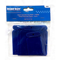 RollRoy 4-pcs Set of Plastic Putty Scrapper 7091, RollRoy