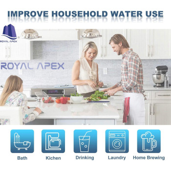 Royal Apex Water Filter Replacement Cartridges 10" Polypropylene Cotton Sponge Universal Cartridges, Standard Pre-filter Yarn Sediment for Standard RO Systems (Pack of 10, 10" Cotton Yarn (110g))