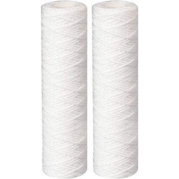Royal Apex Water Filter Replacement Cartridges 10" Polypropylene Cotton Sponge Universal Cartridges, Standard Pre-filter Yarn Sediment for Standard RO Systems (Pack of 2, 10" Cotton Yarn (110g))