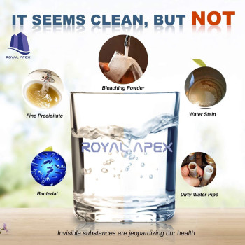 Royal Apex Water Filter Replacement Cartridges 10" Polypropylene Cotton Sponge Universal Cartridges, Standard Pre-filter Yarn Sediment for Standard RO Systems (Pack of 2, 10" Sponge (70g))