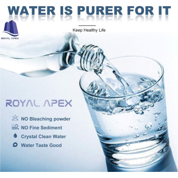 Royal Apex Water Filter Replacement Cartridges 10" Polypropylene Cotton Sponge Universal Cartridges, Standard Pre-filter Yarn Sediment for Standard RO Systems (Pack of 2, 10" Sponge (70g))