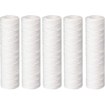 Royal Apex Water Filter Replacement Cartridges 10" Polypropylene Cotton Sponge Universal Cartridges, Standard Pre-filter Yarn Sediment for Standard RO Systems (Pack of 5, 10" Cotton Yarn (110g))