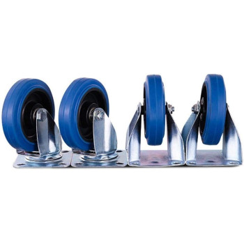 HARDWAREUAE Flatbed Trolley Foldable 300KG Capacity PVC Platform Hand Truck Dolly Trolley Push Cart for Pulling Moving Goods Cartons (60X90cm)