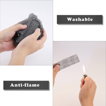 Ruisita Window Screen Replacement Adjustable Fiberglass Screen Mesh DIY Screen Replacement for Windows Doors and Patio Screen, 39 x 197 Inches, Grey