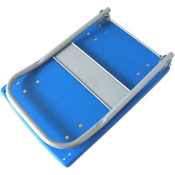 Satela Folding Hand Truck Dolly With 4 Wheels 360 Rotating Platform Collapsible Trolley Cart For Shopping Moving Travelling Auto And Office Use (Color : Blue) 