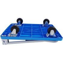 Satela Push Cart Dolly Push Platform Truck Folding Rolling Flatbed Cart For Luggage Personal Travel Shopping Auto Moving And Office Use (Color : Blue) 