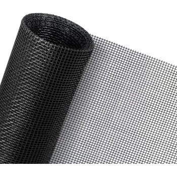 Senneny 39" x 118" Adjustable Window Screens, DIY Custom Fiberglass Screen Mesh, Window Screen Replacement for Windows Doors and Patio Screens, Premium Pet Screen (39" x 118", Black)