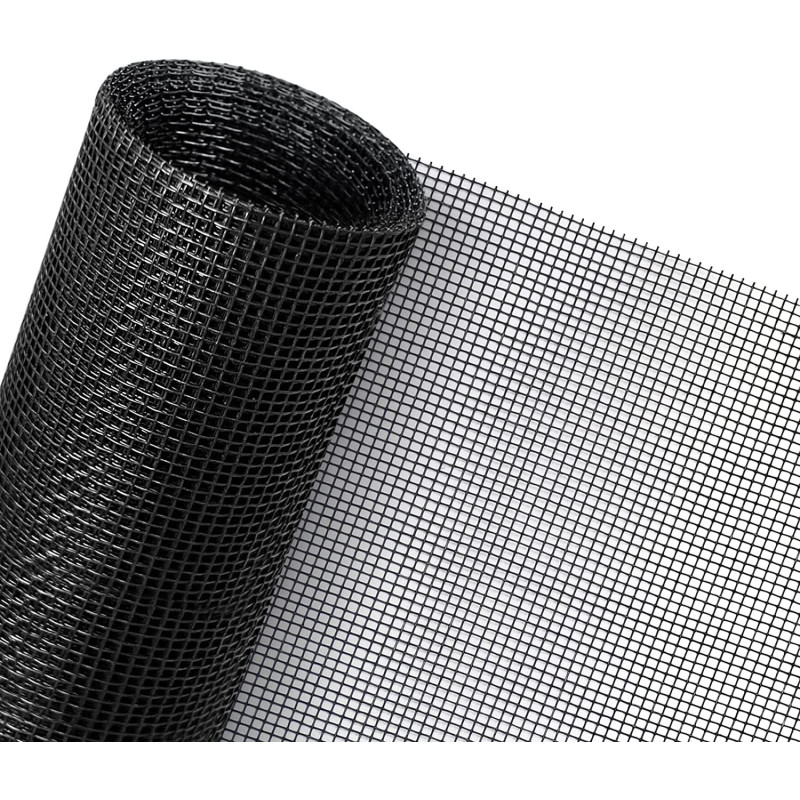 Senneny 39" x 118" Adjustable Window Screens, DIY Custom Fiberglass Screen Mesh, Window Screen Replacement for Windows Doors and Patio Screens, Premium Pet Screen (39" x 118", Black)
