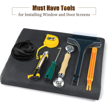 Senneny Screen Repair Kit, 48" x 117", Gray
