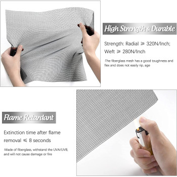 Senneny Screen Repair Kit, 59" x 106", Black