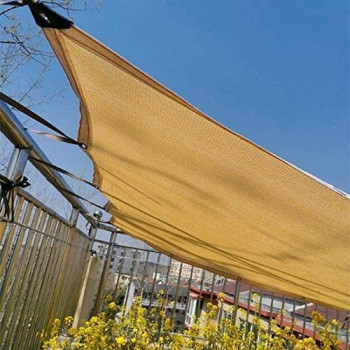 Shade Sun Shade Sail Canopy, Rectangle Thicker Waterproof UV Outdoor Shade Sunscreen Net for Deck Patio Pergola Backyard Facility Activities Canopy Awning, Multiple Sizes 