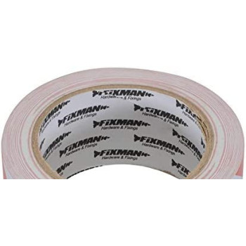 Silverline Fixman 188781 Red & White Adhesive Hazard Tape 50mm x 33m