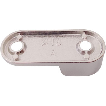 Sipery 20Pcs Oval Closet Rod End Supports Flanges Socket Wardrobe Hanging Rail Rod End Bracket Support for 16mm/0.6inch Diameter Rod with Screws