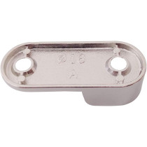 Sipery 20Pcs Oval Closet Rod End Supports Flanges Socket Wardrobe Hanging Rail Rod End Bracket Support for 16mm/0.6inch Diameter Rod with Screws