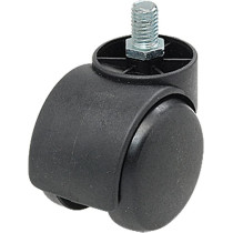 Sourcingmap a10011400ux0175 Threaded Stem Connector Twin-Wheel Chair Caster - Black