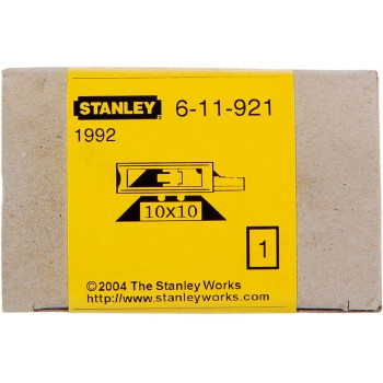 STANLEY 6-11-921"No.1992" Knife Blade, Silver, Set Of 100 Piece