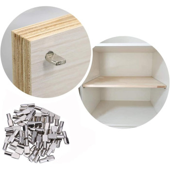 Tbestmax 240 Packs Shelf Pins, 5mm Shelf Support Pegs Spoon Shape Cabinet Furniture