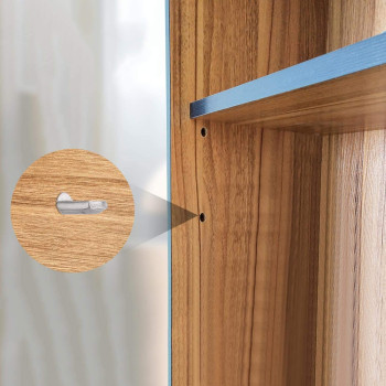 Tbestmax 240 Packs Shelf Pins, 5mm Shelf Support Pegs Spoon Shape Cabinet Furniture